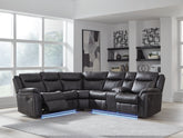 3 Brothers Decor - Ashley Furniture - Sultan Meadow Sectional - 2-Piece Reclining Sectional - PC13001S1
