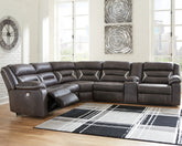 3 Brothers Decor - Ashley Furniture - Kincord Sectional - 4-Piece Power Reclining Sectional - 13104S3
