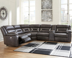 3 Brothers Decor - Ashley Furniture - Kincord Sectional - 4-Piece Power Reclining Sectional - 13104S3