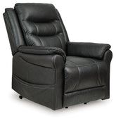 3 Brothers Decor - Ashley Furniture - Oatman Living Room - Power Lift Recliner / Carbon - 1800512