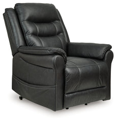 3 Brothers Decor - Ashley Furniture - Oatman Living Room - Power Lift Recliner / Carbon - 1800512