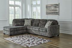 3 Brothers Decor - Ashley Furniture - Lonoke Sectional - RAF 2-Piece Sectional with Chaise - 50504S1