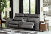3 Brothers Decor - Ashley Furniture - Samperstone Sectional - 3-Piece Power Reclining Sectional Loveseat - 55203S3