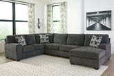 3 Brothers Decor - Ashley Furniture - Ballinasloe Sectional - LAF 3-Piece Sectional with Chaise - 80703S2