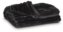3 Brothers Decor - Ashley Furniture - Alsonwell Throw (Set of 3) - Throw (3/CS) / Black - A1001083