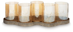 3 Brothers Decor - Ashley Furniture - Evereton Candle Holder - Candle Holder / Antique Gold Finish - A2000856