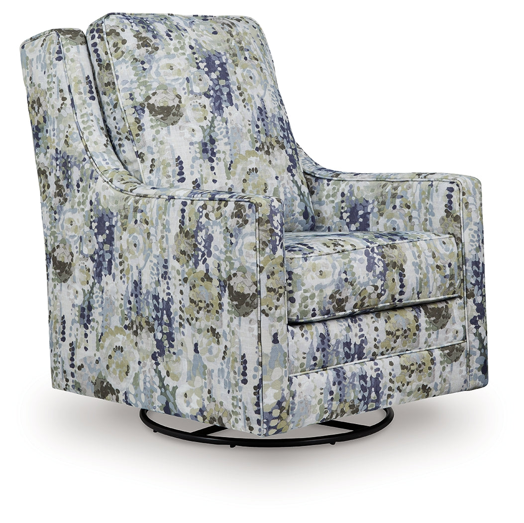 3 Brothers Decor - Ashley Furniture - Dustinford Swivel Glider Accent Chair - Swivel Glider Accent Chair / Multi - A3000732