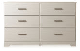3 Brothers Decor - Ashley Furniture - Stelsie Bedroom - Six Drawer Dresser - B2588-31