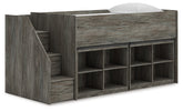 3 Brothers Decor - Ashley Furniture - Frandern Twin Loft Bed with Bookcase Storage - Twin Loft Bed with Bookcase Storage - B4480B25