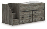 3 Brothers Decor - Ashley Furniture - Frandern Twin Loft Bed with Drawer Storage - Twin Loft Bed with Drawer Storage - B4480B26