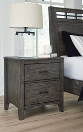 3 Brothers Decor - Ashley Furniture - Montillan Bedroom - Two Drawer Night Stand - B651-92