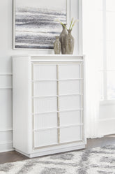 3 Brothers Decor - Ashley Furniture - Chalanna Bedroom - Five Drawer Chest - B822-46