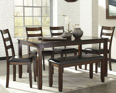 3 Brothers Decor - Ashley Furniture - Coviar Dining Room - Dining Room Table Set (6/CN) - D385-325