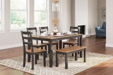 3 Brothers Decor - Ashley Furniture - Gesthaven Dining Room - Dining Room Table Set (6/CN) - D396-325