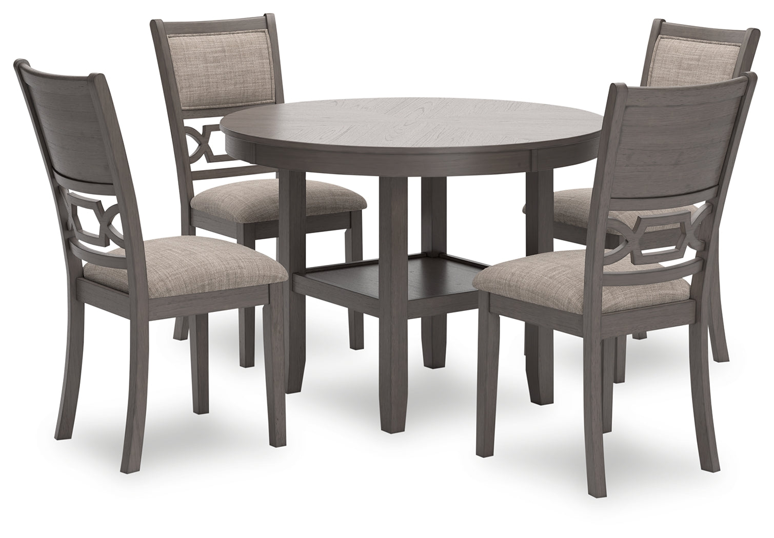 3 Brothers Decor - Ashley Furniture - Wrenning Dining Room - DRM Counter Table Set (5/CN) / Gray - D425-223