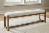 3 Brothers Decor - Ashley Furniture - Cabalynn Dining Room - Large UPH Dining Room Bench - D974-00