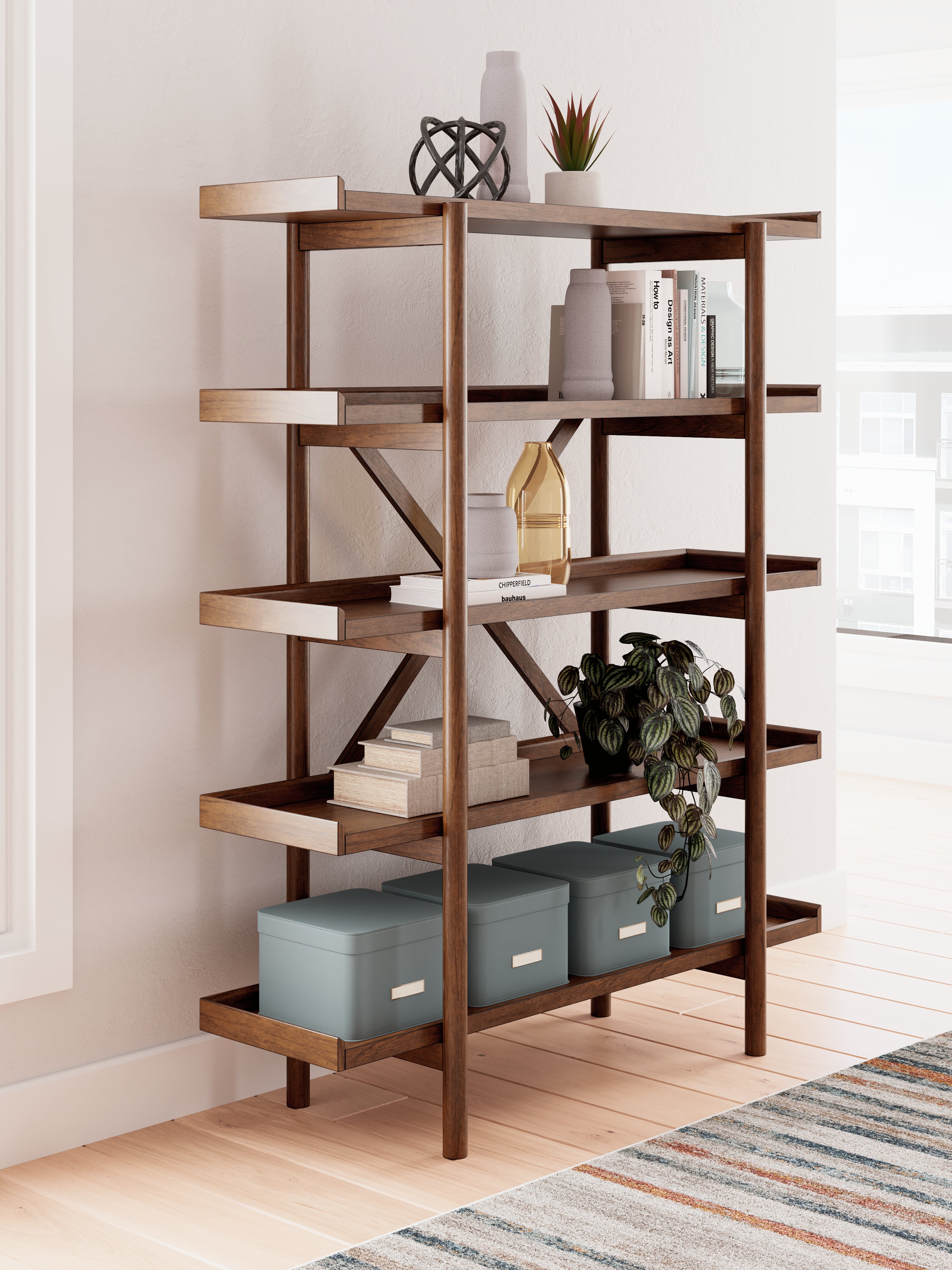 3 Brothers Decor - Ashley Furniture - Lyncott Bookcase - Bookcase - H615-70