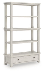 3 Brothers Decor - Ashley Furniture - Robbinsdale Bookcase - Bookcase / Antique White - H742-70