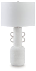 3 Brothers Decor - Ashley Furniture - Perringhill Lighting - Metal Table Lamp (1/CN) / Distressed White - L207504