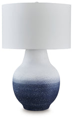 3 Brothers Decor - Ashley Furniture - Dashland Lighting - Metal Table Lamp (1/CN) / White/Navy - L207514
