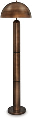 3 Brothers Decor - Ashley Furniture - Wendfield Lighting - Metal Floor Lamp (1/CN) / Antique Copper Finish - L208431
