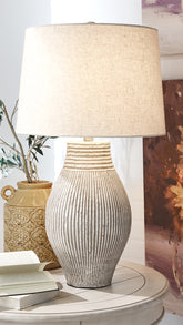 3 Brothers Decor - Ashley Furniture - Layal Lighting - Paper Table Lamp (1/CN) - L235634