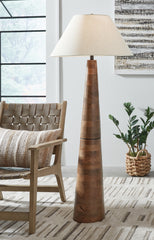 3 Brothers Decor - Ashley Furniture - Danset Lighting - Wood Floor Lamp (1/CN) - L329101