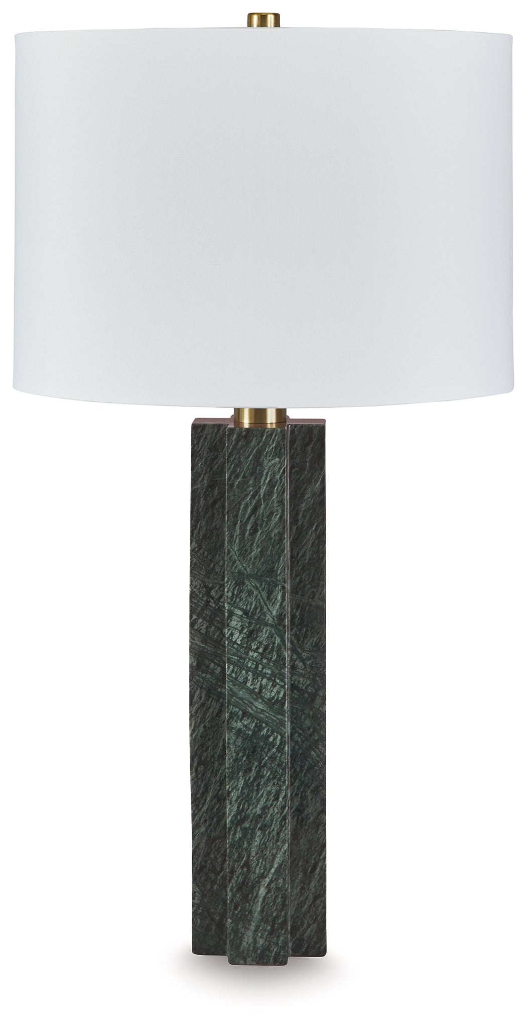 3 Brothers Decor - Ashley Furniture - Keegan Lighting - Marble Table Lamp (1/CN) / Green - L429084