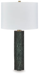 3 Brothers Decor - Ashley Furniture - Keegan Lighting - Marble Table Lamp (1/CN) / Green - L429084