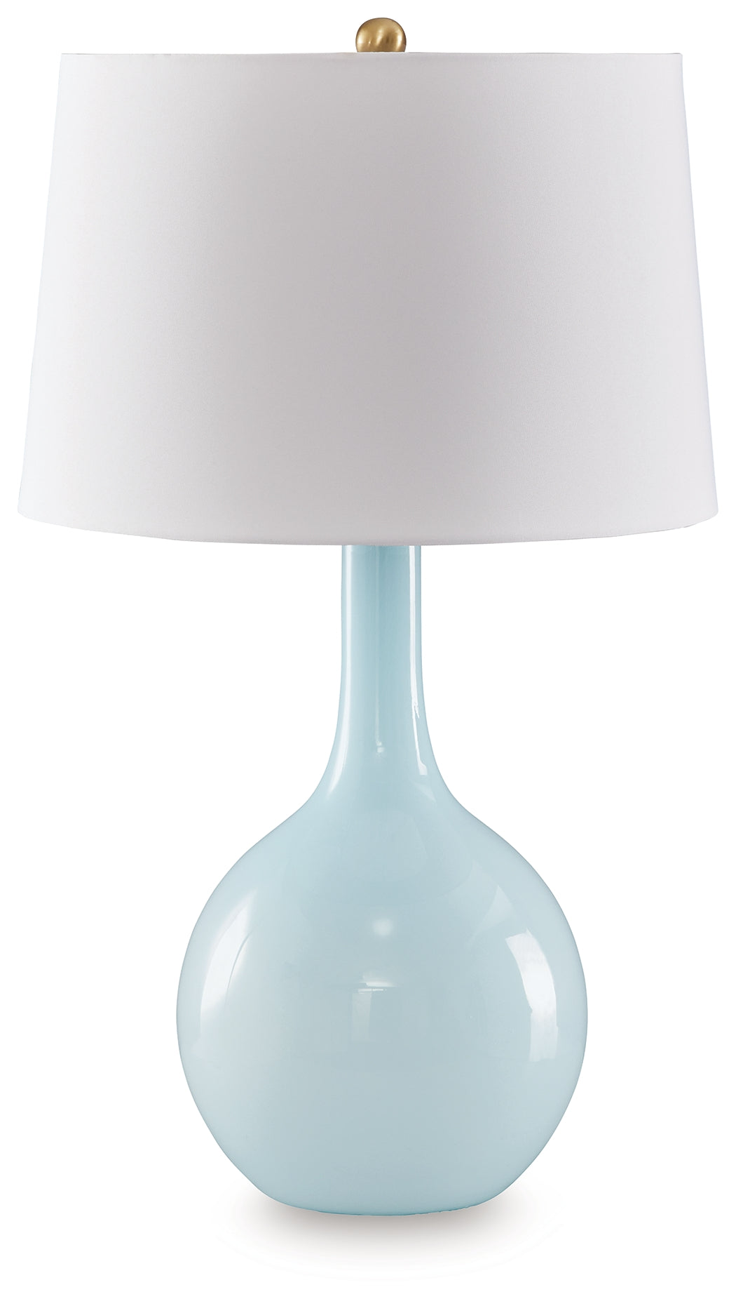 3 Brothers Decor - Ashley Furniture - Rylanton Lighting - Glass Table Lamp (1/CN) / Aqua - L430874
