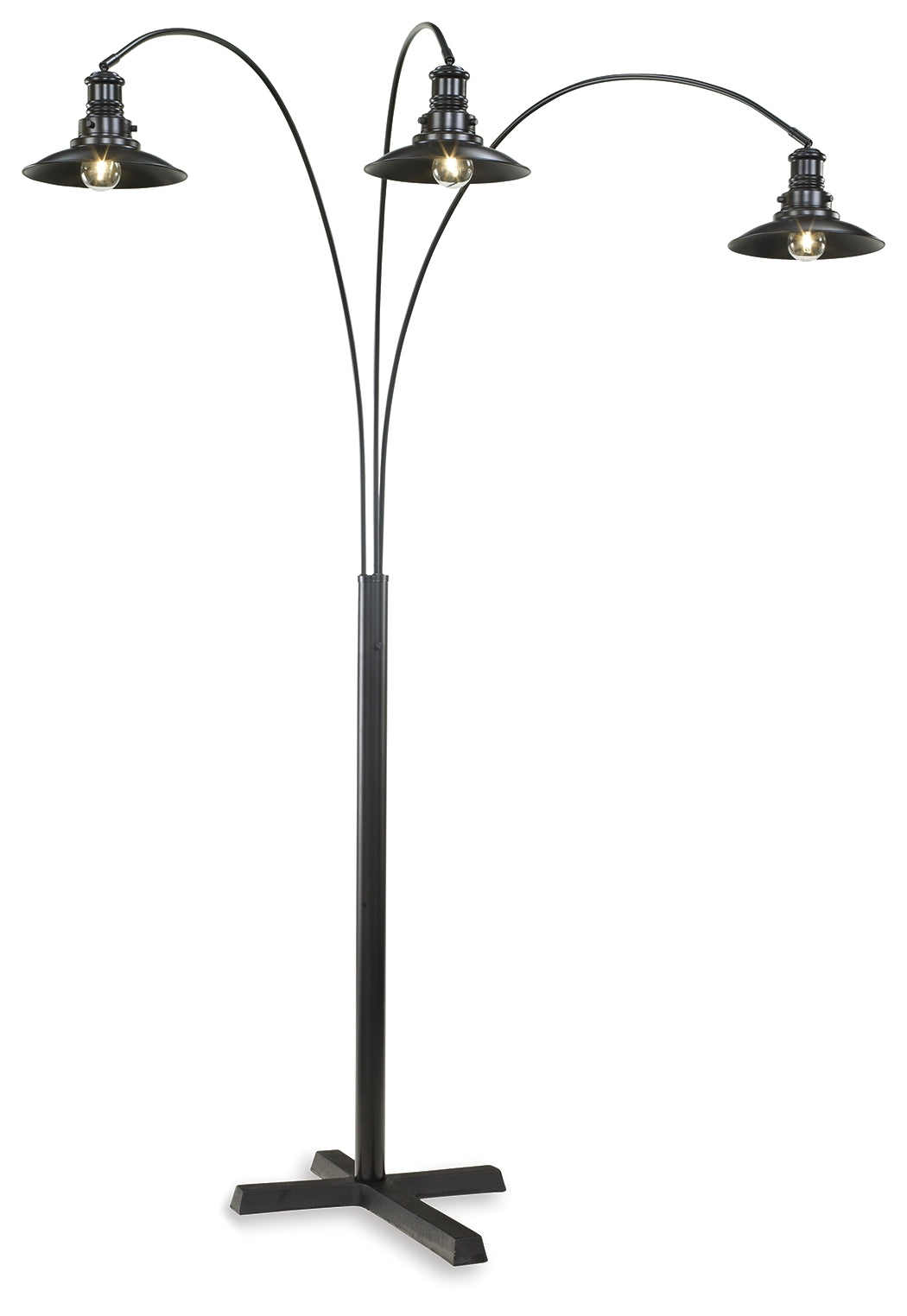 3 Brothers Decor - Ashley Furniture - Sheriel Lighting - Metal Arc Lamp (1/CN) / Black - L725059