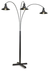 3 Brothers Decor - Ashley Furniture - Sheriel Lighting - Metal Arc Lamp (1/CN) / Black - L725059