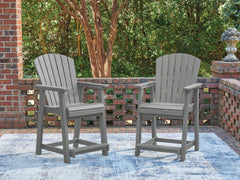 3 Brothers Decor - Ashley Furniture - Sanctuary Beach Outdoor - Barstool (Set of 2) - PCP227-124