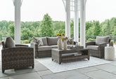 3 Brothers Decor - Ashley Furniture - Oasis Court Outdoor - Sofa/Chairs/Table Set (4/CN) - P335-081