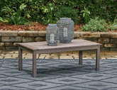 3 Brothers Decor - Ashley Furniture - Hillside Barn Outdoor - Rectangular Cocktail Table - P564-701