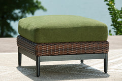 3 Brothers Decor - Ashley Furniture - Horizon Hall Outdoor - Ottoman with Cushion - P572-814