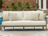 3 Brothers Decor - Ashley Furniture - Serene Bay Outdoor - Sofa with Cushion - P671-838