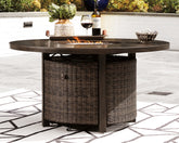 3 Brothers Decor - Ashley Furniture - Paradise Trail Outdoor - Round Fire Pit Table - P750-776