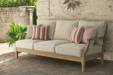 3 Brothers Decor - Ashley Furniture - Clare View Outdoor - Sofa with Cushion - P801-838