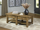 3 Brothers Decor - Ashley Furniture - Vandenmore Coffee Table - Rectangular Cocktail Table - T539-1