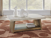3 Brothers Decor - Ashley Furniture - Brendalhouse Coffee Table - Rectangular Cocktail Table - T642-1