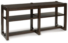 3 Brothers Decor - Ashley Furniture - Breckington Sofa Table - Sofa Table / Dark Brown - T856-4