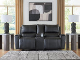 3 Brothers Decor - Ashley Furniture - Glossmore Living Room - DBL Rec Loveseat w/Console - PCU1170094