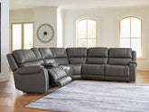 3 Brothers Decor - Ashley Furniture - 5Z - Pittson Sectional - 6-Piece Power Reclining Sectional - PCU12600S5