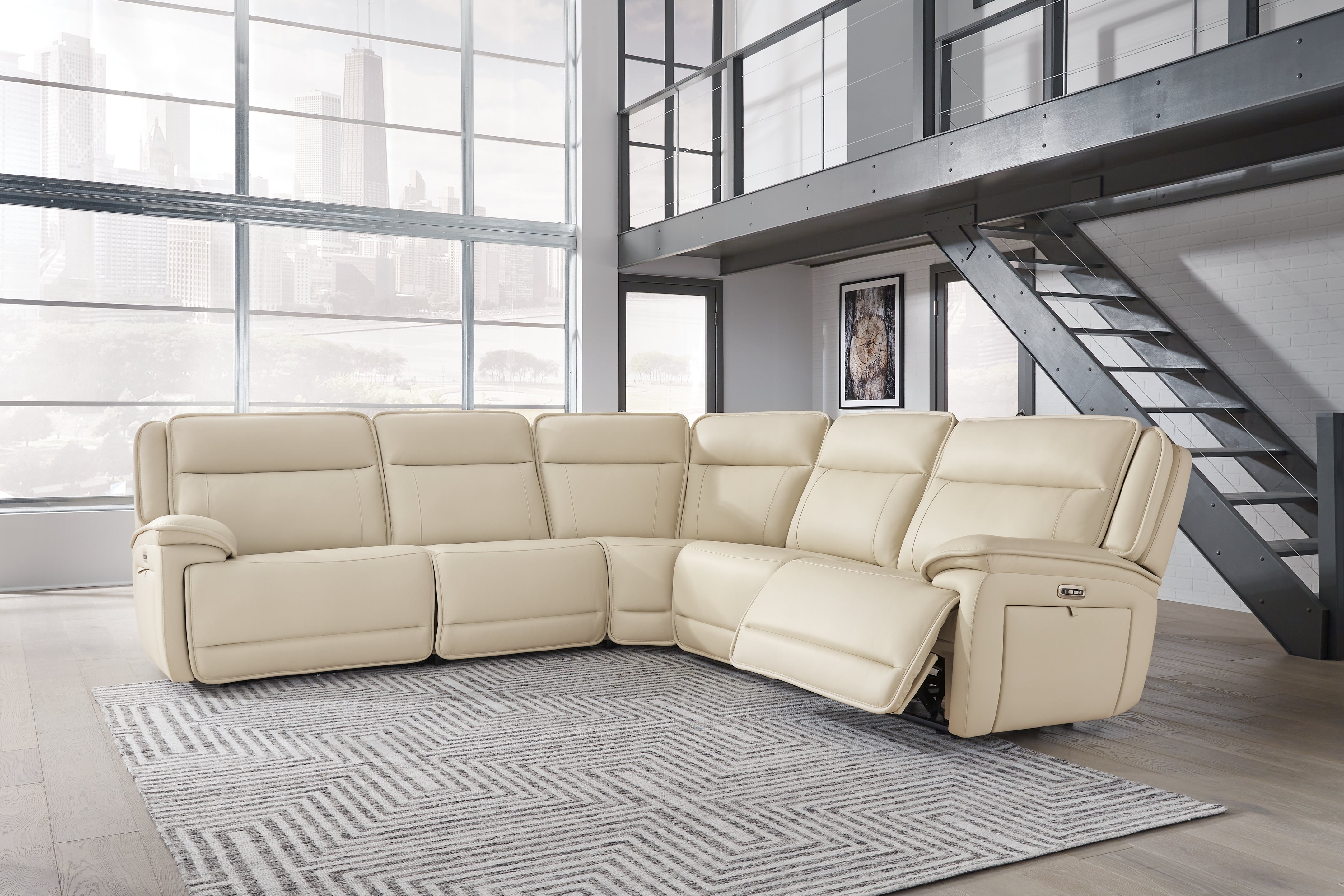 3 Brothers Decor - Ashley Furniture - Double Deal Sectional - 5-Piece Power Reclining Sectional - U13001S2