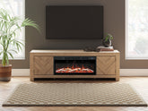 3 Brothers Decor - Ashley Furniture - Cayboni 71" TV Stand with Electric Fireplace - 71" TV Stand with Electric Fireplace - W3787W1