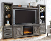 3 Brothers Decor - Ashley Furniture - Wynnlow 4-Piece Entertainment Center with Electric Fireplace - 4-Piece Entertainment Center with Electric Fireplace - W440W5