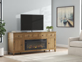 3 Brothers Decor - Ashley Furniture - Sharlance 81" TV Stand with Electric Fireplace - 81" TV Stand with Electric Fireplace - W655W1