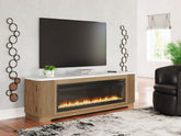 3 Brothers Decor - Ashley Furniture - Camdill 80" TV Stand with Electric Fireplace - 80" TV Stand with Electric Fireplace - W808W1
