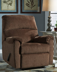 3 Brothers Decor - Ashley Furniture - Nerviano Living Room - Zero Wall Recliner / Chocolate - 1080229